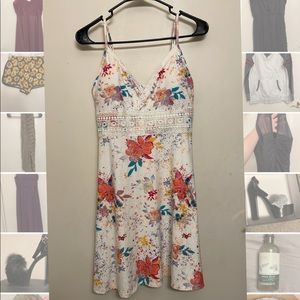 Floral summer dress adjustable straps NWT